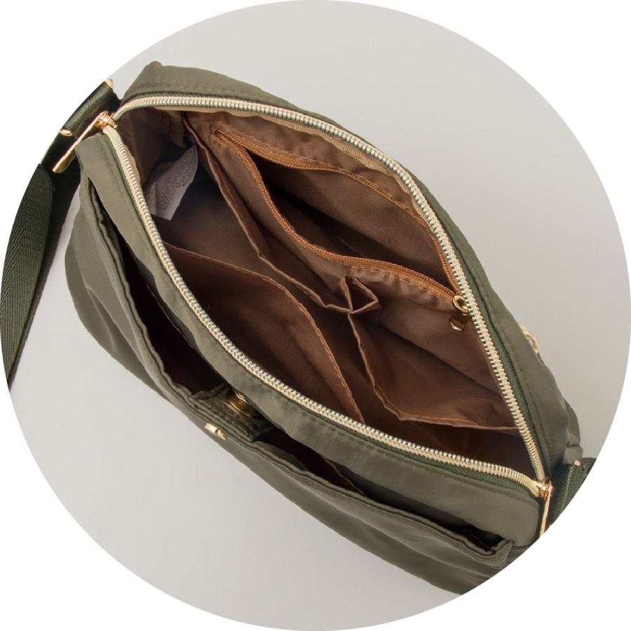 婦人たっぷり収納軽量ショルダーバッグ 821808 防花粉軽量なのでアクティブに動け たくさんのポケットで中もスッキリ整頓♪ ケアファッション | ケアファッション・アクティブ | 04