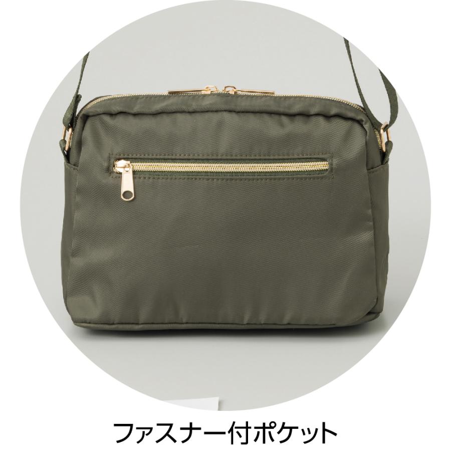 婦人たっぷり収納軽量ショルダーバッグ 821808 防花粉軽量なのでアクティブに動け たくさんのポケットで中もスッキリ整頓♪ ケアファッション | ケアファッション・アクティブ | 05