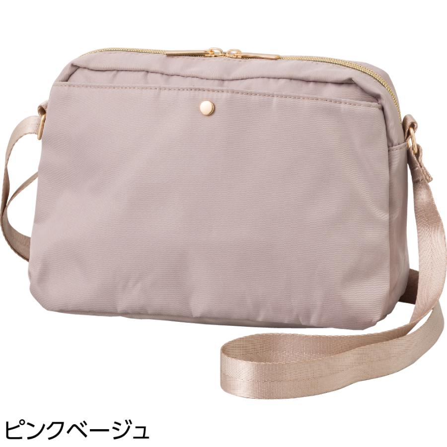 婦人たっぷり収納軽量ショルダーバッグ 821808 防花粉軽量なのでアクティブに動け たくさんのポケットで中もスッキリ整頓♪ ケアファッション | ケアファッション・アクティブ | 01