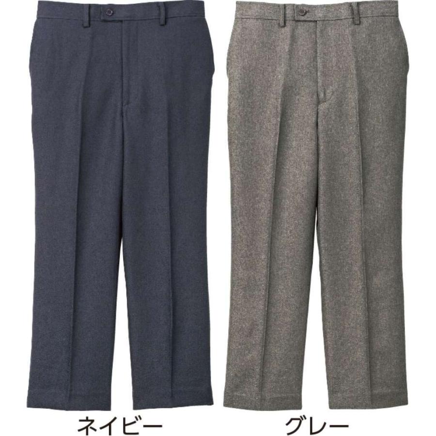 紳士後ろゴムヘリンボンスラックス 89242 ウエスト後ろゴムの前開きタイプで、ズボンの脱ぎはきがラクラク！ケアファッション |  | 01