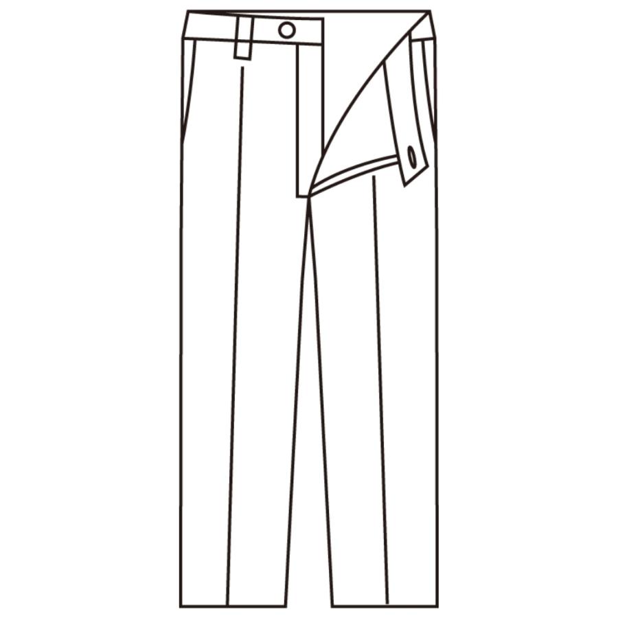 紳士後ろゴムヘリンボンスラックス 89242 ウエスト後ろゴムの前開きタイプで、ズボンの脱ぎはきがラクラク！ケアファッション |  | 04