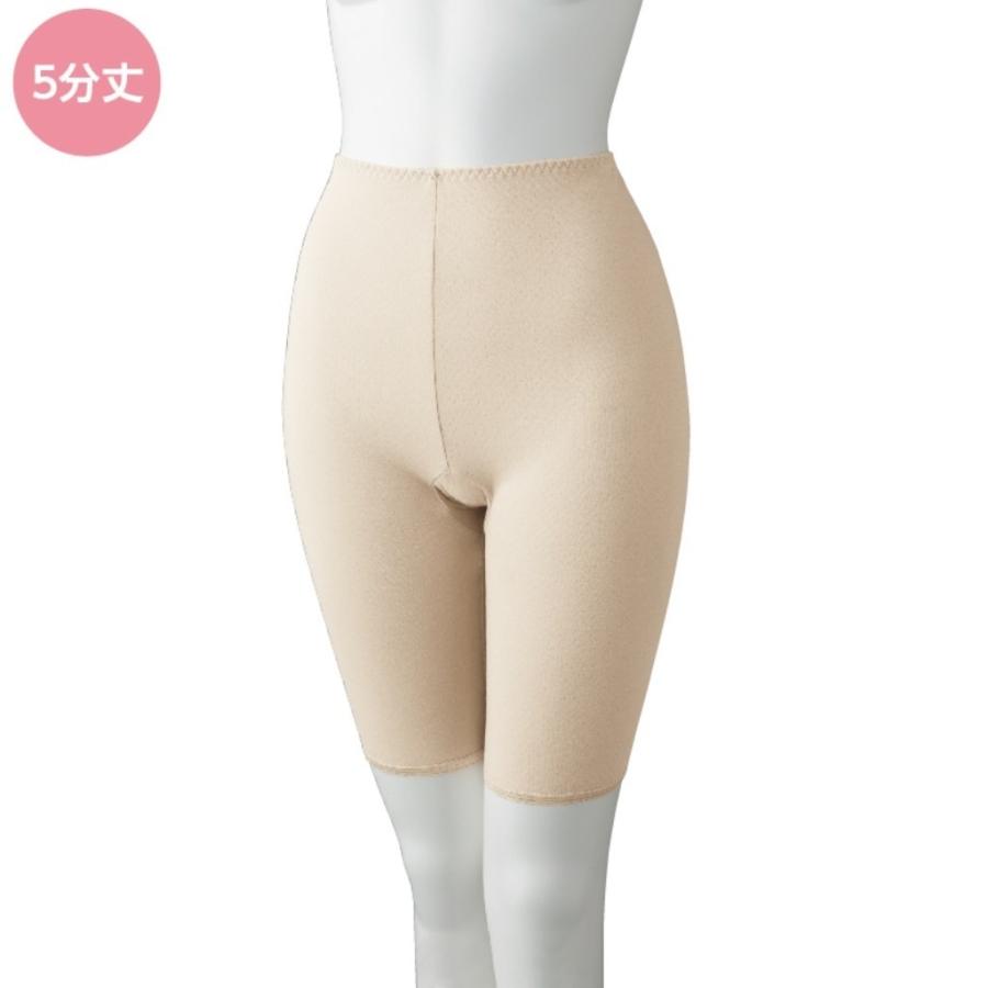 婦人やわらかガーゼ編５分丈パンツ 89801 即日出荷！【ベージュ/M〜L】よく伸びてウエストまですっぽりカバー ケアファッション　 | ケアファッション・アクティブ | 01