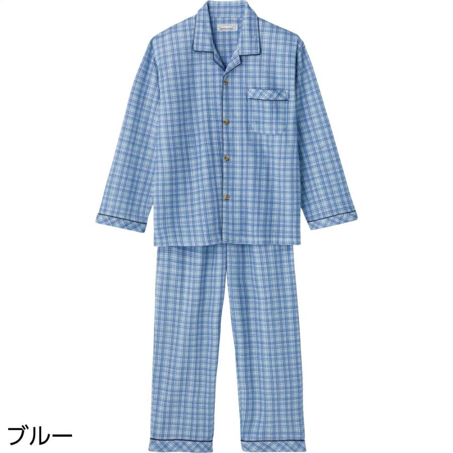 紳士ワンタッチキルトパジャマ 89809 秋冬に最適な保温性のよいキルト素材 ケアファッション | ケアファッション・アクティブ | 01