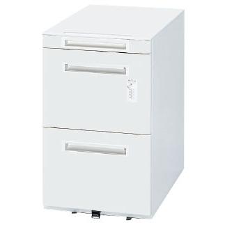 【法人様限定】 NEW ダブル サスペンション レール ストッパー付キャスター 低底 A4x2段＋ペントレー付 WGN-653NWW