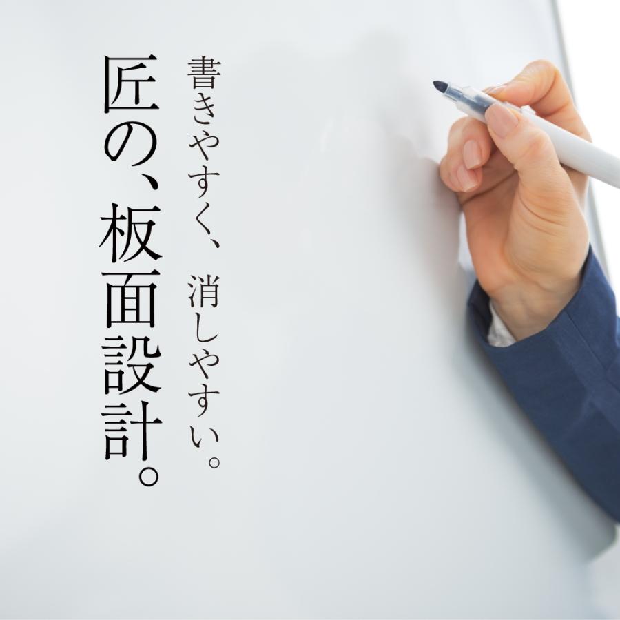 ホワイトボード 事務所 オフィス マグネット対応 脚付き 2連 パーテーション 無地 2400mm×1800mm 2LB-64SSWW コマイ_4