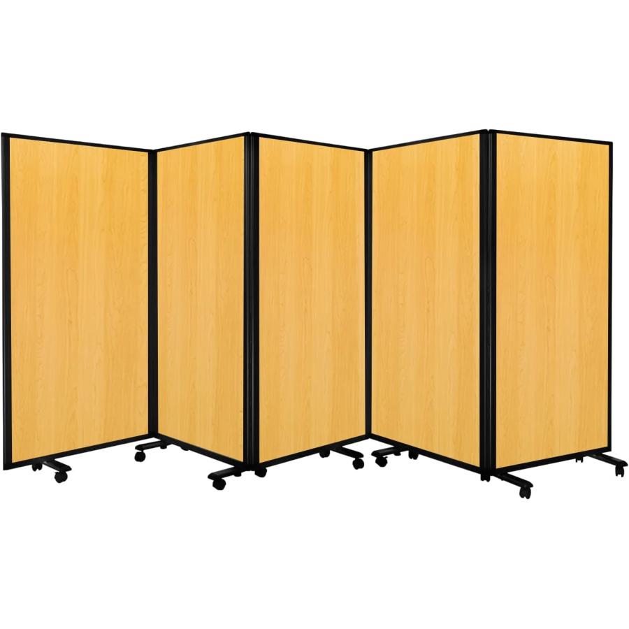 高級 デラックス 5連 キャスター付き パーティション 抗菌 間仕切り