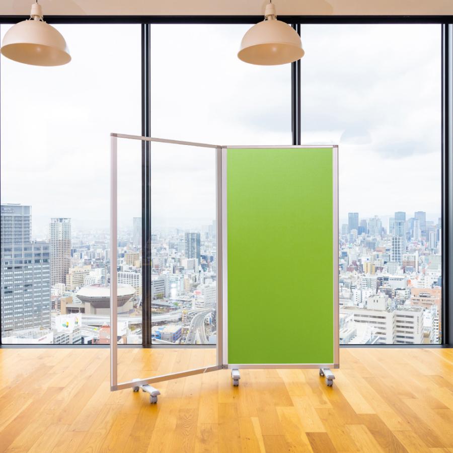 高級 デラックス パーテーション 透明アクリル クロス 2連