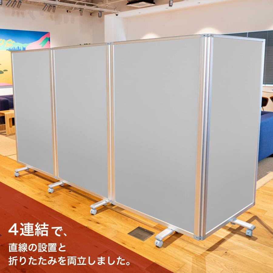高級 デラックス パーテーション 4連 キャスター付き 高級 デラックス パーテーション 4連 キャスター付き
