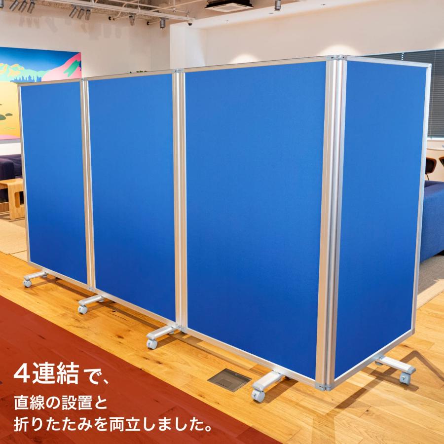 高級 デラックス パーテーション 4連 キャスター付き 高級 デラックス パーテーション 4連 キャスター付き