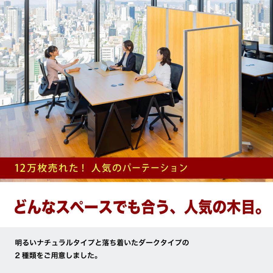 高級 デラックス パーテーション 5連 キャスター付き パーティション