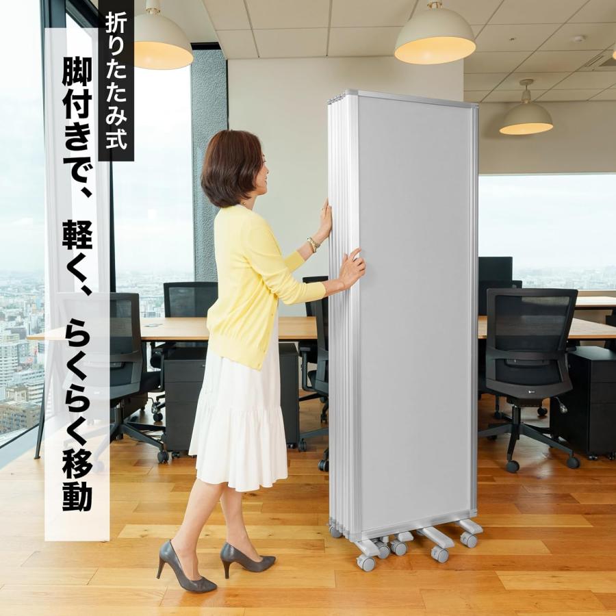高級 デラックス パーテーション 6連 キャスター付き 高級 デラックス パーテーション 6連 キャスター付き