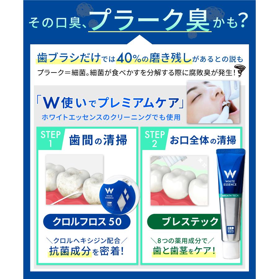 ホワイトエッセンス 口臭 予防 歯磨き粉 ブレステック 医薬部外品