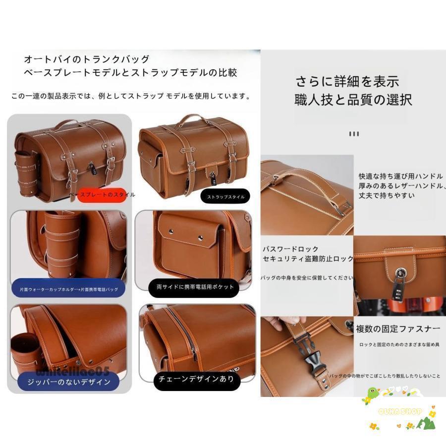 バイク リアボックス 33L トップケース バイクボックス バイク用