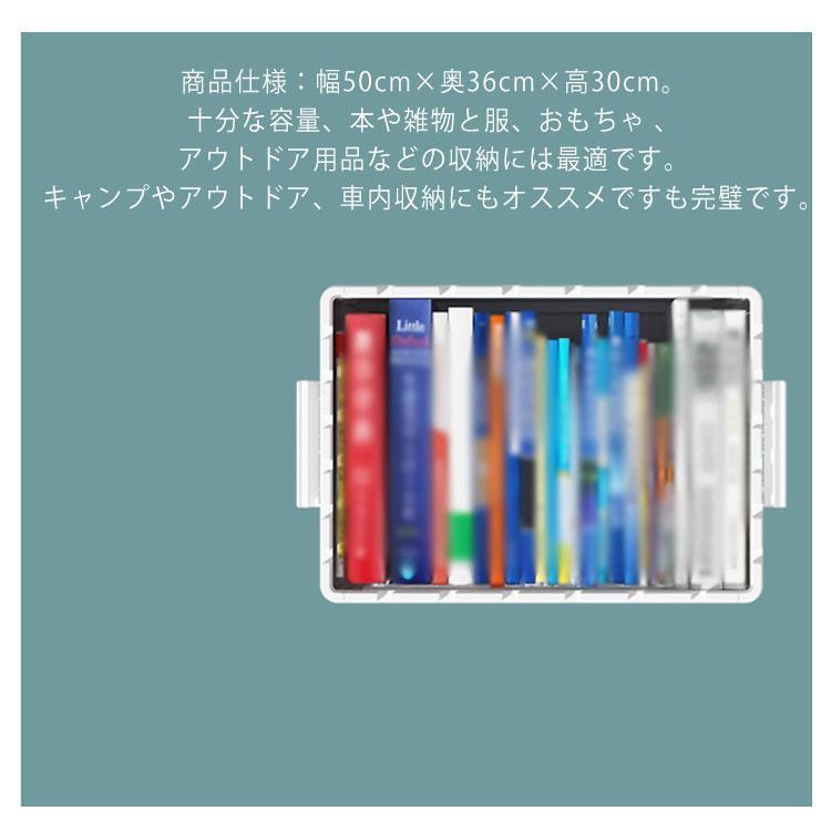 【2個セット】 収納ボックス 大型 フタ付き 収納ケース 折り畳み 積み重ね 収納棚 扉付き コンテナ 大容量 押し入れ 北欧 おしゃれ 横開き 完成_11