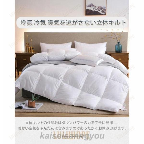 羽毛布団 掛け布団 冬布団 ホワイトダックダウン95% 吸湿発熱 吸湿
