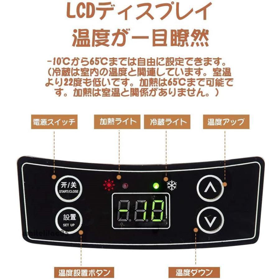車載 冷蔵庫 冷凍庫 冷温庫 10L ポータブル 保冷庫 12V 24V 自動車 トラック ストッカー 家庭用 保温保冷ボックス 持ち運び キャンプ 小型 アウトドアの画像