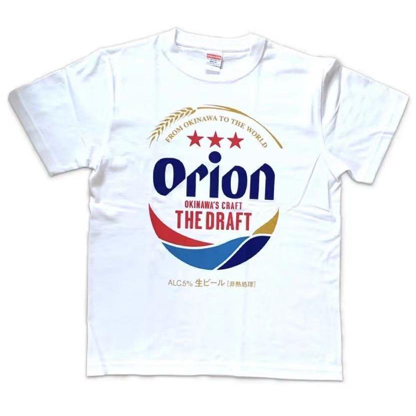 オリオン公式Tシャツ ドラフト缶 白【お土産】【沖縄】【定番
