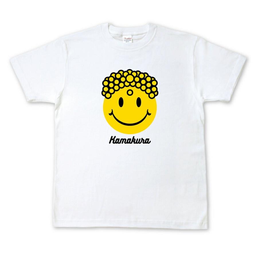 鎌倉限定 オリジナル Tシャツ 大仏スマイルくん ホワイト Sumairu134 White Lily 満天shop 通販 Yahoo ショッピング