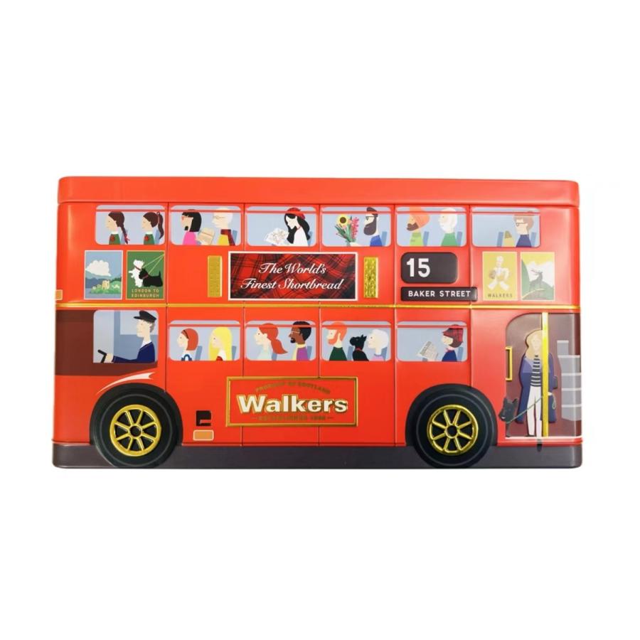 ロンドンバスが楽しくなるビスケット缶 Walkerクッキー