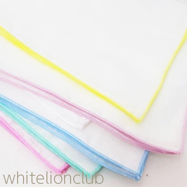 ガーゼハンカチ 縁取り 大判 日本製 約35cm×35cm |  | 07