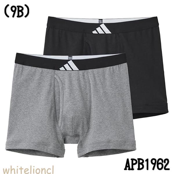 GUNZE（グンゼ） adidas ボクサーパンツ 2枚組 前あき 綿100% M/L/LL