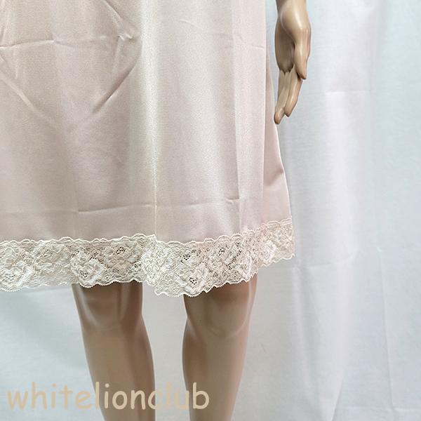 スリップ ノースリーブ シミーズ レディース ラン型 切替