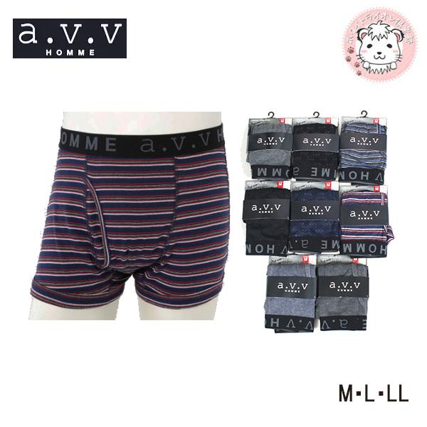 『新品未使用』  ボクサーブリーフ Mサイズ セット ボクサーパンツ 2枚セット メンズ a.v.v HOMME アウトゴム 前開き