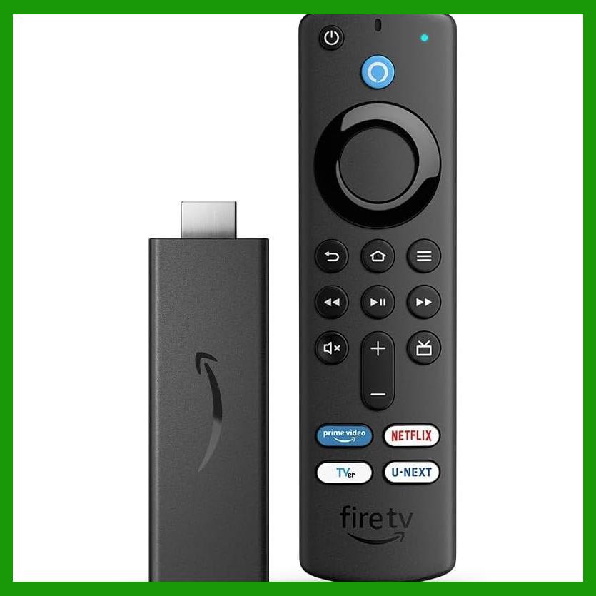 Fire TV Stick Alexa対応音声認識リモコン(第3世代)付属 TVer/U-NEXT