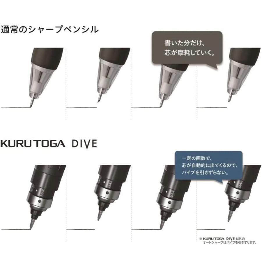 クルトガ ダイブ KURUTOGA DIVE アビスブルー シャープペンシル クルトガ ダイブ KURUTOGA DIVE アビスブルー シャープペンシル