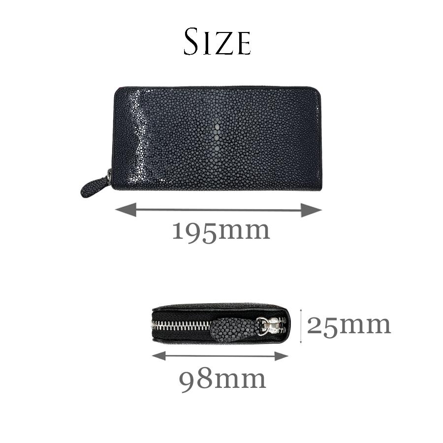 希少品 エイ革 長財布 選べる3色 ブラック / ブルー ピンク 希少品 エイ革 長財布 選べる3色 ブラック / ブルー ピンク