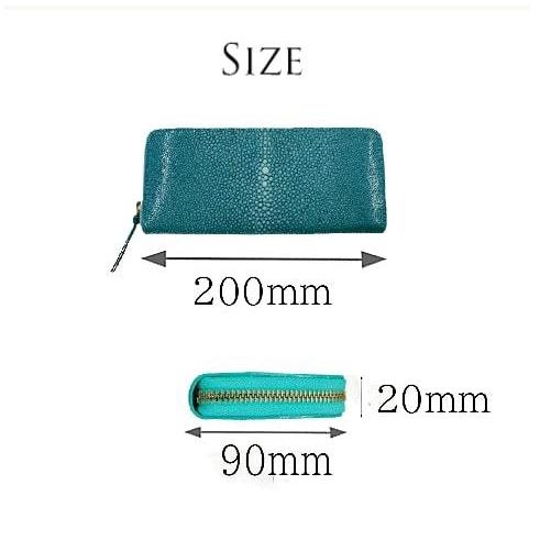エイ革 長財布 ターコイズブルー 革製品 ガルーシャ 本革 財布 エイ革 長財布 ターコイズブルー 革製品 ガルーシャ 本革 財布