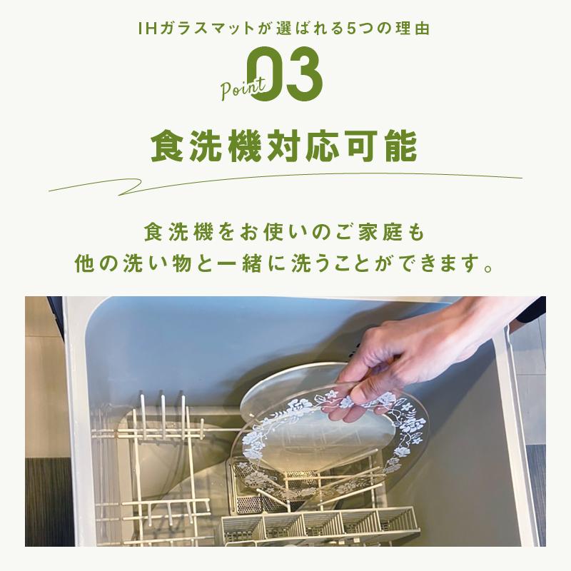 IHガラスマット IHガラスマット 1枚 プランドゥ 直径22cm 食器洗い洗浄機対応 IHコンロ