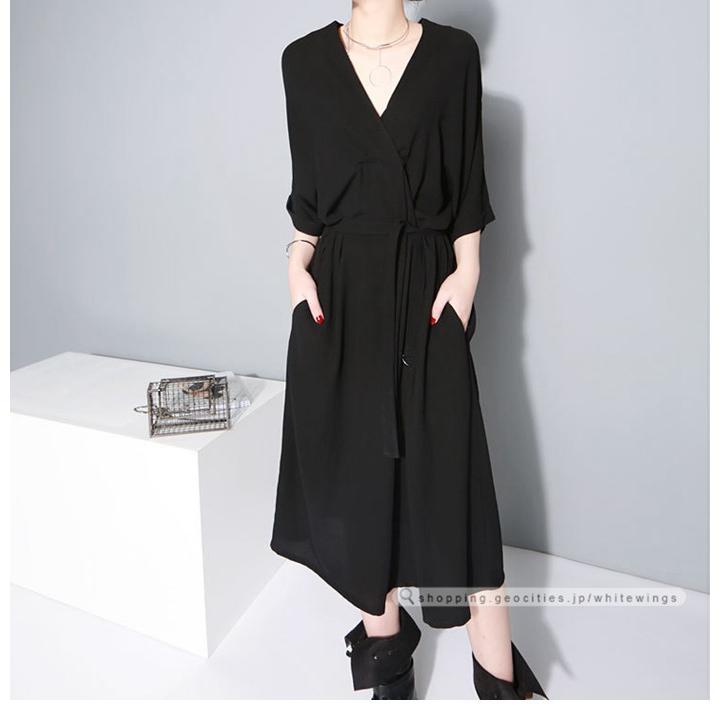 ワンピース レディース ロング丈ワンピース 長袖 コーディネート フォマール 細身 Vネック 結婚式 上品 マタニティ 40代 50代 大人 春 夏 秋 冬 Ll1347 White Wings 通販 Yahoo ショッピング