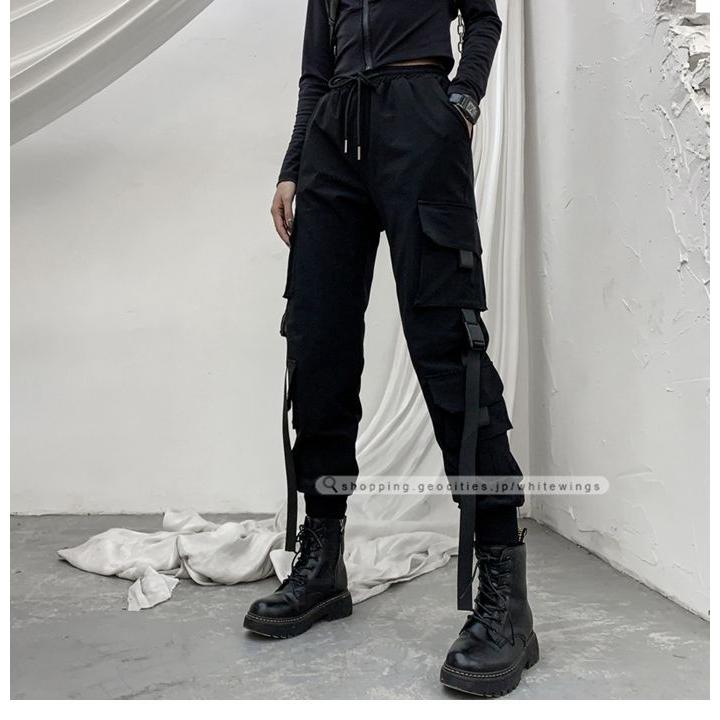 パンツ カーゴパンツ ボトムス レディース モード ストリート 黒 欧米ファション ナチュラル 二次会 クリーン 代 30代 40代 50代 大人っぽく 激安 Ll6138 White Wings 通販 Yahoo ショッピング