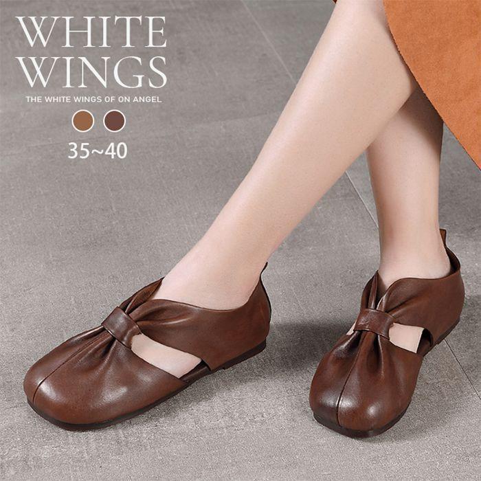 スリッポン レディースシューズ スリッパ モカシン 女性用 夏 リゾート 歩きやすい 美脚 本革 新発売 Lt609 16 White Wings 通販 Yahoo ショッピング