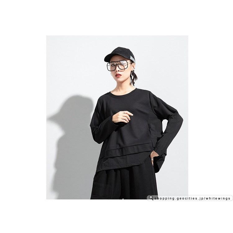Tシャツ レディース冬 コーデ黒フォーマル 結婚式 きれいめ 40代 30代 代 厚手 丸首ゆったりトップス M0908 White Wings 通販 Yahoo ショッピング