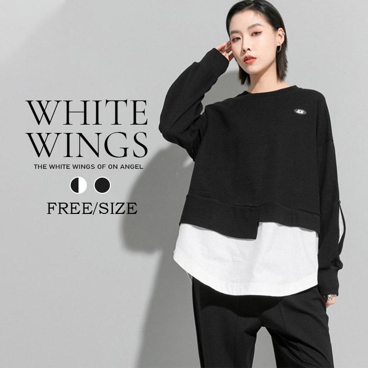 Tシャツ 長袖 レディース服 お買い得 細身 結婚式 フォマール Tシャツ ブラウス 黒 M2116 White Wings 通販 Yahoo ショッピング