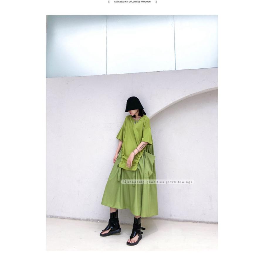 ワンピース レディース ロング丈ワンピース 半袖 モード アメカジ 黒 大人女子 ガーリー お呼ばれ リラックス Aラインワンピース 定番スタイル 婦人服 激安 W0530 White Wings 通販 Yahoo ショッピング