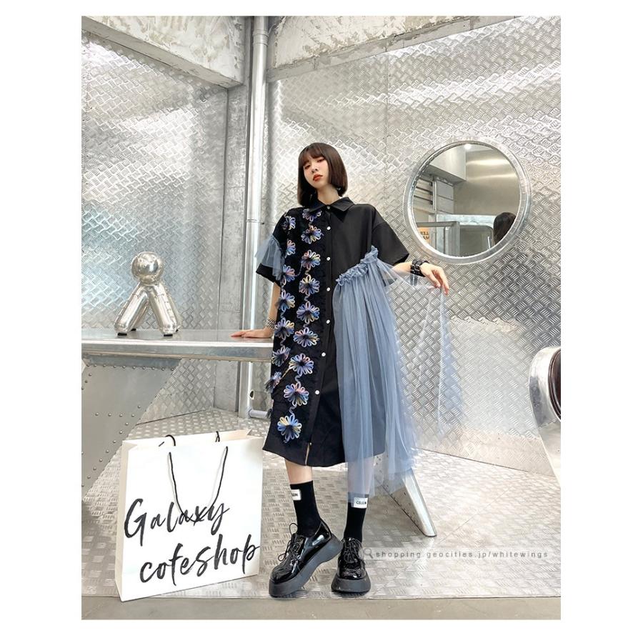 ワンピース レディース ロング丈ワンピース 半袖 モード アメカジ 黒 大人女子 ガーリー デート クリーン キャミワンピース 定番スタイル 衣装 新登場 W1191 White Wings 通販 Yahoo ショッピング