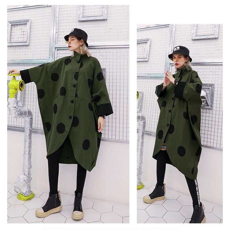 ステンカラーコート レディース春秋 コーデ フォーマル きれいめ 40代 30代 代 ボレロ ドット W5668 White Wings 通販 Yahoo ショッピング