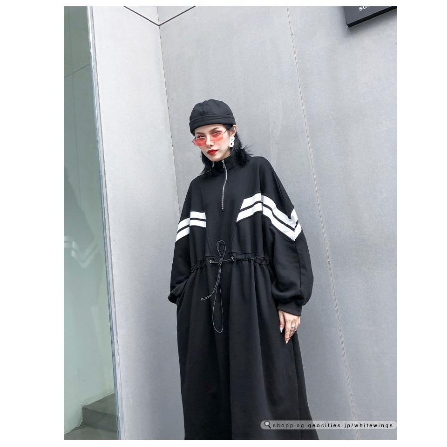 パーカーワンピースロング丈 レディース秋冬 コーデ黒フォーマル 結婚式 きれいめ 40代 30代 代 厚手 ファスナー着痩せ W758 White Wings 通販 Yahoo ショッピング