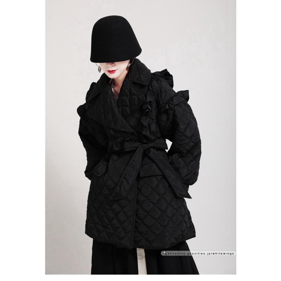 中綿コート レディース秋冬 コーデ黒フォーマル 結婚式 きれいめ 40代 30代 代 厚手 ヴィンテージゆったり着痩せ Zc1908 White Wings 通販 Yahoo ショッピング