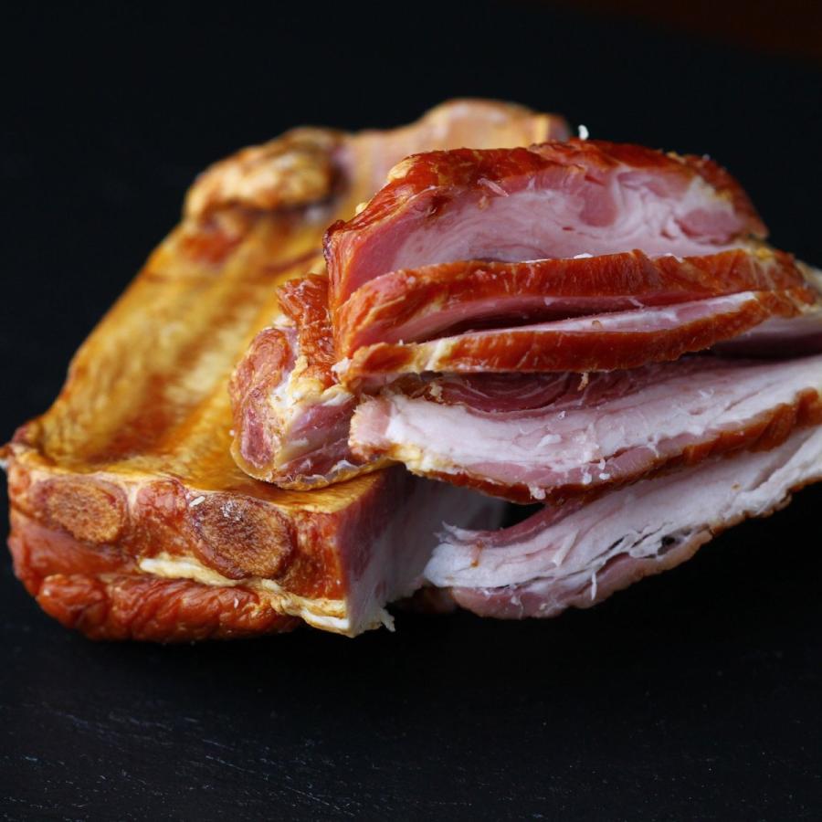 スモークリブ 骨付き豚肉の燻製 新作 人気 2ピース入り ベーコン風骨付き肉 いつでも送料無料 -SKU831x2 250gx2=500g