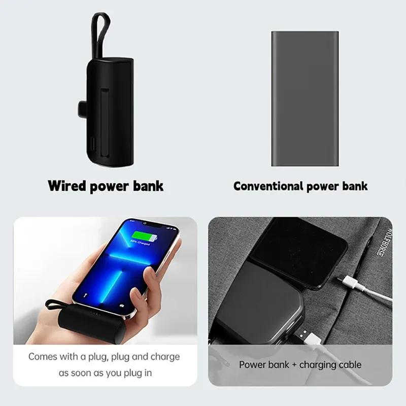 2個セット モバイルバッテリー 10000mAh ミニ 急速充電 スマホに挿す