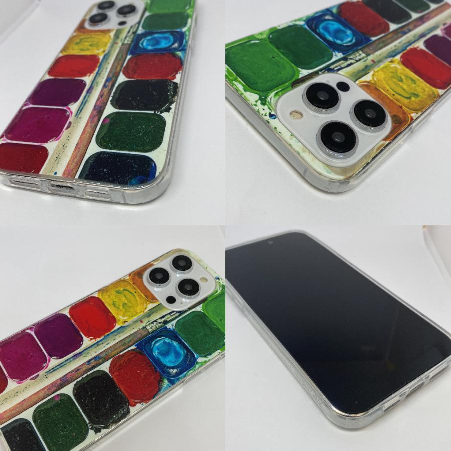 スマホケース iPhoneケース 絵具 パレット 笑 SE 第3世代 SE3 SE2 第2
