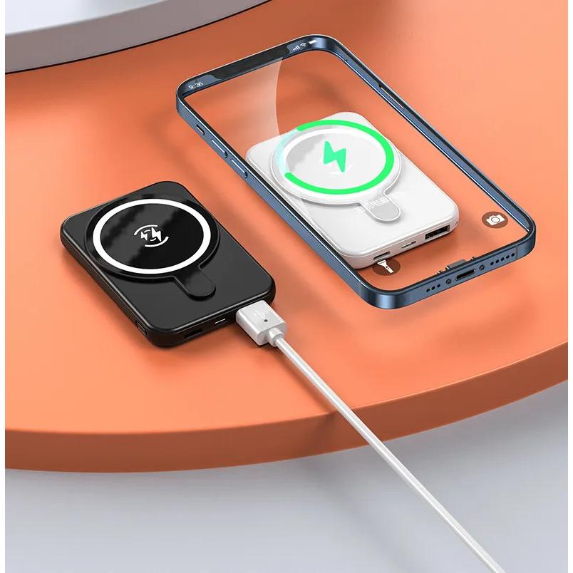 MagSafe対応 磁気吸着 QIワイヤレス充電器 モバイルバッテリー 大容量