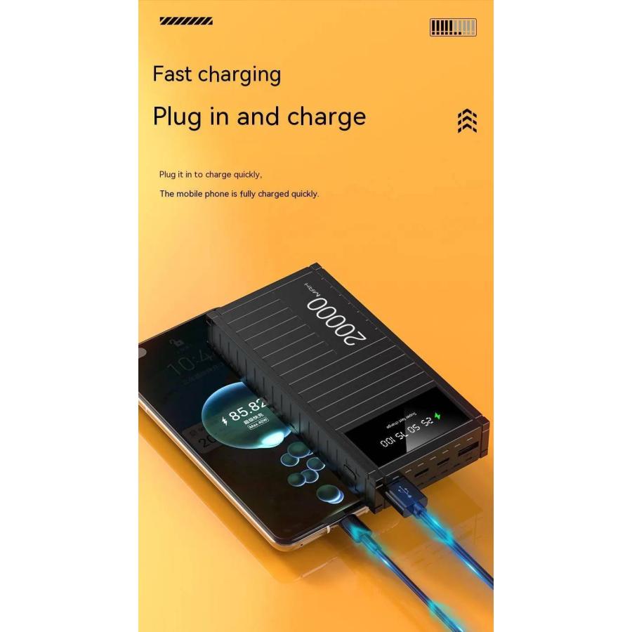 モバイルバッテリー 2個セット 50000mAh 超大容量 ポリマー電池 携帯