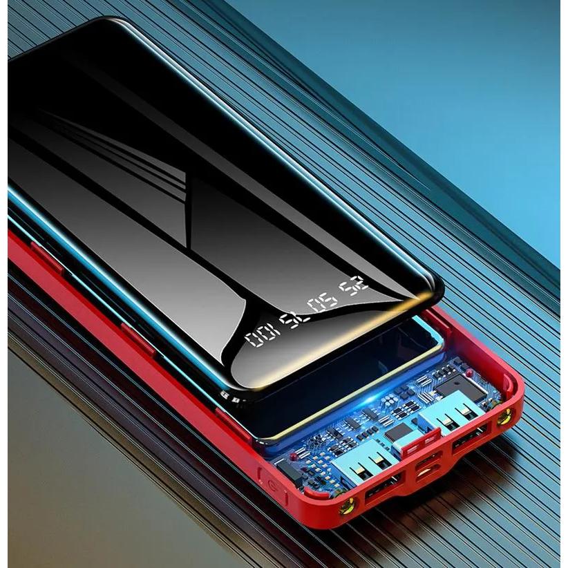 モバイルバッテリー 2個セット 大容量 30000mAh LCD スマホ充電器 急速