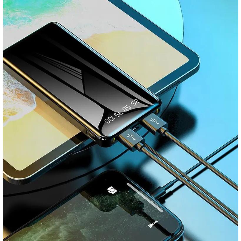 モバイルバッテリー 2個セット 大容量 30000mAh LCD スマホ充電器 急速