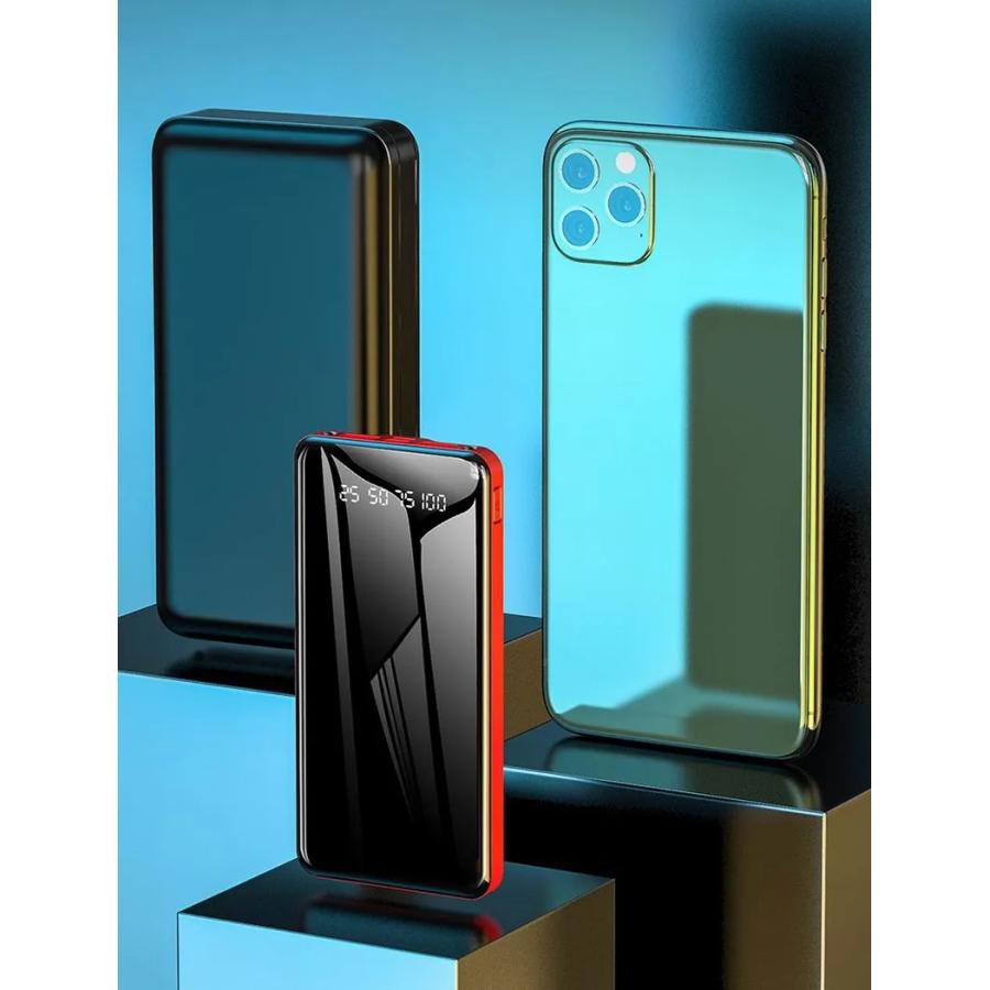 モバイルバッテリー 2個セット 大容量 30000mAh LCD スマホ充電器 急速